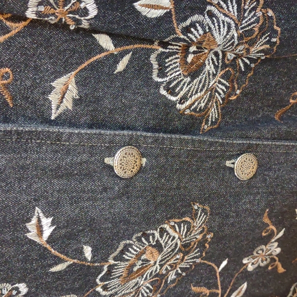 Embroidered Denim Jacket - Picture 2 of 6
